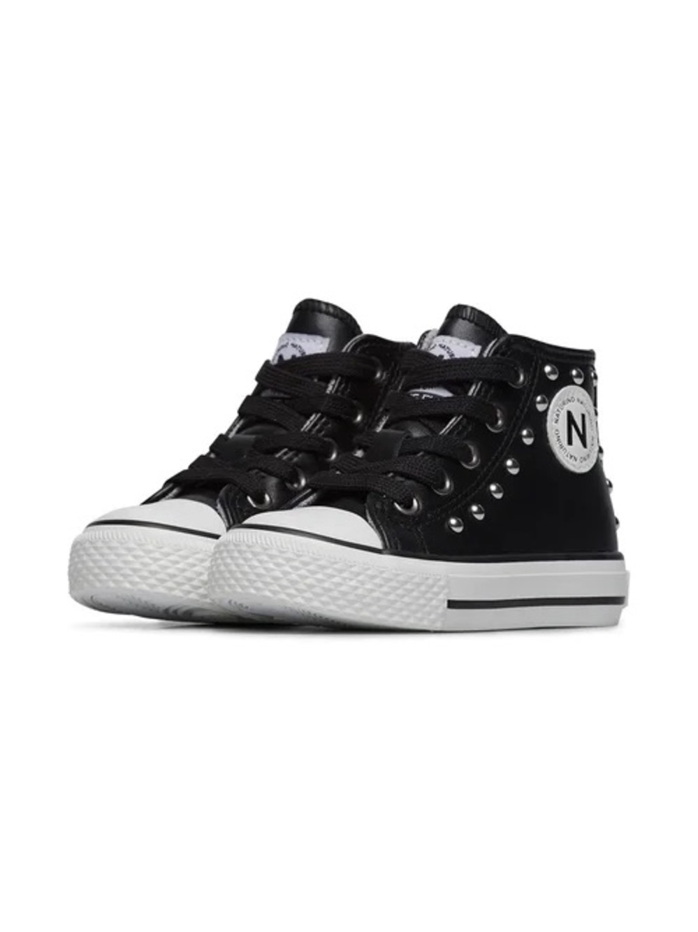 Naturino Black Studded High-Top Sneakers for Kids . Never worn. Brand new